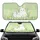 Fluffy White Rabbits Wildflower Meadow - Wildlife Lover Gift Car Sunshade - 1