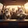 Smiling Tabby Cats Driving Adventure Sunset Road Trip - Cat Lover Gift Spare Tire Cover - 6