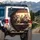 Smiling Tabby Cats Driving Adventure Sunset Road Trip - Cat Lover Gift Spare Tire Cover - 3