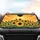 Lush Sunflowers Setting Sun Golden Beams Sunset Sky - Nature Lover Home Decor Gift Car Sunshade - 4