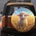 Fluffy Lamb Golden Wheat Field - Farmhouse Home Decor Gift for Lamb Lover Spare Tire Cover - 5