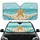 Starfish Seashell Sandy Beach Ocean Waves Sky Cloud - Home Decor Gift for Marine Lover Car Sunshade - 1