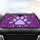 Paw Print Lavender Purple Teal Gold Confetti Shapes - Everyday Auto Accessory for Pet Lovers Car Sunshade - 4