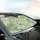 Stylized Layered Foliage Muted Green Cream Botanical Mosaic - Home Decor Gift for Plant Lover Car Sunshade - 6