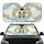 Cheerful Shiba Inu Dogs Steering Wheel Adventure - Road Trip Travel Gift for Dog Lover Car Sunshade - 1