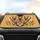Cheerful German Shepherds Paw Prints Steering Wheel - Golden Yellow Dog Lover Gift Car Sunshade - 4