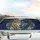 Majestic Wolf Electric Blue Eyes Ancient Forest Ice Mist - Wildlife Lover Gift Car Sunshade - 5