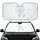 White Lion Ice Blue Eyes Crystalline Silver Mist - Wildlife Lover Gift Car Sunshade - 1