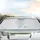 White Lion Ice Blue Eyes Crystalline Silver Mist - Wildlife Lover Gift Car Sunshade - 5