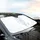 White Lion Ice Blue Eyes Crystalline Silver Mist - Wildlife Lover Gift Car Sunshade - 6