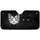 Black White Cat Faces Amber Eyes Charcoal Gold Swirl - Home Decor Gift for Cat Lover Car Sunshade - 3