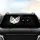 Black White Cat Faces Amber Eyes Charcoal Gold Swirl - Home Decor Gift for Cat Lover Car Sunshade - 4