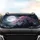 Full Moon Japanese Pagoda Cherry Blossom Mountain - Mystical Decor Fantasy Lover Gift Car Sunshade - 4