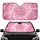 Vibrant Fuchsia Rose Pink Glitter Sparkling Light - Everyday Vehicle Accessory Car Sunshade - 1