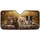 Four German Shepherd Labrador Border Collie Driving Dogs Autumn Road Trip - Dog Lover Gift Car Sunshade - 3
