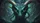 Ancient Dragon Face Glowing Teal Green Eyes Bone Horns - Fantasy Lover Car Decor Gift Car Sunshade - 7