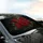 Lush Velvety Crimson Red Roses Shadowy Forest - Opulent Home Decor Gift Car Sunshade - 6