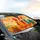 Startled Cartoon Roosters Hens Farm Landscape - Chicken Lover Home Decor Gift Car Sunshade - 6