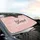 Blessed Black Cursive Script with Shimmering Bokeh Lights - Everyday Appreciation Gift Car Sunshade - 6