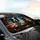 Comical Dog Duo Steering Wheel Urban Night - Pet Lover Gift Car Sunshade - 6