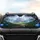 Ornate Castle Luminous Flowers Winding Path - Fantasy Home Decor Gift Car Sunshade - 4
