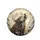 Majestic Brown Cream Gold Relief Sculpted Howling Wolf Moon - Outdoor Adventure Nature Lover Gift Spare Tire Cover - 4