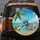 Dolphin Crab Snorkel Beach Ocean Palm Leaves Scene - Beach Lover Travel Decor Gift Spare Tire Cover - 5