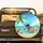 Dolphin Crab Snorkel Beach Ocean Palm Leaves Scene - Beach Lover Travel Decor Gift Spare Tire Cover - 2