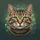 Majestic Hyper-Realistic Tabby Cat Emerald Eyes Direct Gaze - Cat Lover Gift Spare Tire Cover - 6