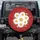 Prominent White Daisy Yellow Center Flower Paisley Red Floral Leaf Home Decor Gift Spare Tire Cover - 1