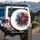 Galloping Red Horse Green Stripe Chain - Wildlife Lover Gift for Equestrians Spare Tire Cover - 3