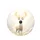 Majestic White Stag Fiery Golden Antlers - Radiant Fantasy Wildlife Decor Gift Spare Tire Cover - 4