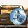 Shattered Ice Wolf Head Crystal Shards Golden Eyes Frost - Arctic Wildlife Lover Gift Spare Tire Cover - 2