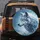 Shattered Ice Wolf Head Crystal Shards Golden Eyes Frost - Arctic Wildlife Lover Gift Spare Tire Cover - 5