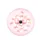 Blush Pink Silk Bows White Hearts Flowing Ribbons Swirling Patterns - Home Decor Gift Spare Tire Cover - 4