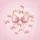 Blush Pink Silk Bows White Hearts Flowing Ribbons Swirling Patterns - Home Decor Gift Spare Tire Cover - 6