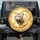 White Tiger Roaring Golden Swirls Stars - Wildlife Lover Gift Spare Tire Cover - 1