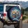 Realistic Fluffy Tabby Cats Cosmic Journey - Luminous Galaxy Home Decor Gift for Cat Lovers Spare Tire Cover - 3