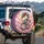 Powerful Chinese Dragon Lotus Flowers - Mystical Creature Home Decor Gift Spare Tire Cover - 3