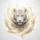 White Tiger Golden Feather Golden Foliage Ethereal Mist - Wildlife Fantasy Lover Gift Spare Tire Cover - 6