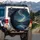 Golden Stars Cosmic River Crescent Moon Lake - Sky Gazer Home Decor Gift Spare Tire Cover - 3