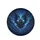 Piercing Electric Blue Eyes Dark Sculpted Mask Swirling Shadows - Fantasy Lover Gift Spare Tire Cover - 4