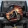 American Cruiser Motorcycle Waving Flag - Patriotic Decor for Motorcycle Riders Spare Tire Cover - 1