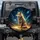 Golden Wolf Butterfly Stardust Cosmic Night Sky - Wildlife Lover Gift Spare Tire Cover - 1