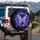 Iridescent Glowing Butterfly Firefly Cosmic Night - Fantasy Lover Gift Spare Tire Cover - 3