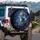 Alien Spaceship Futuristic Nebula - Space Explorer Sci-Fi Gift Spare Tire Cover - 3