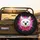 White Cat Blue Eyes Red Bow Tie Neon Pink Cyan Splatter Black Background - Cat Lover Gift Spare Tire Cover - 2