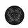 Black White Smiling Cat Face Botanical Branches - Home Decor Gift for Cat Lovers Spare Tire Cover - 4