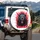 Roaring Black Bear Geometric Shards - Wildlife Lover Gift Spare Tire Cover - 3