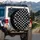 Black White Tied Bows Knots Dashed Lines Diamond Dots - Home Decor Gift for Everyday Living Spare Tire Cover - 3